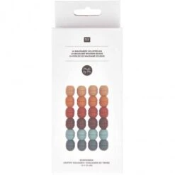 Abalorios De Madera Para Macramé 19x22 Mm Colores Tierra - Rico Design