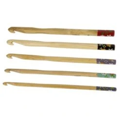 Aguja De Ganchillo Bambú Artesanales DMC