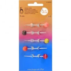 Alfileres Con Cabeza De Madera - Pony