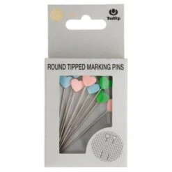 Alfileres Con Punta Redonda - Corazón Amicolle - Tulip