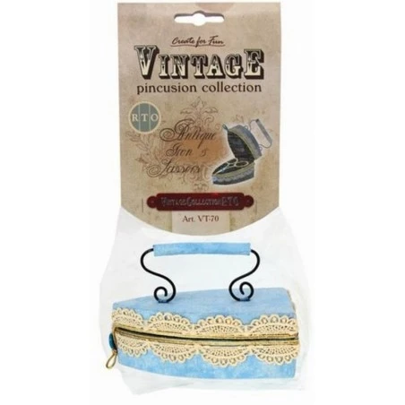 Alfiletero Forma De Plancha Con Tijeras - Vintage Collection - RTO 4 Alfiletero Forma De Plancha Con Tijeras - Vintage Collection - RTO - Imagen 2