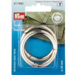Anillos Para Bolsos 35 Mm - Prym -Las Tijeras Magicas Tienda anillos para bolsos 35 mm plateado 2
