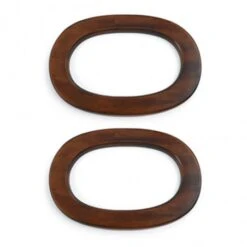 Asas De Madera Ovaladas - Circulo
