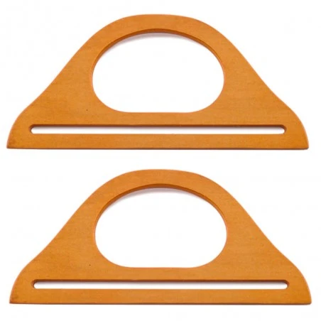 Asas De Madera Arco 25 Cm - Circulo 3 Asas De Madera Arco 25 Cm - Circulo