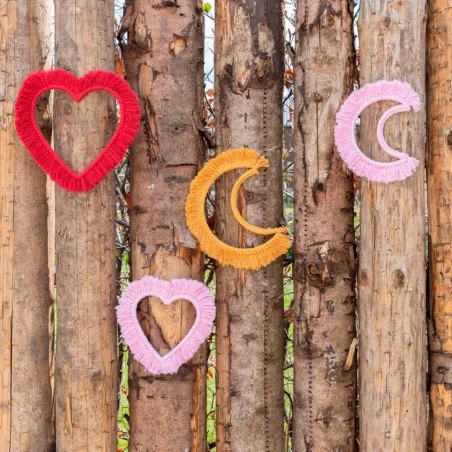 Moldes Corazón Para Macramé - Hoooked 5 Moldes Corazón Para Macramé - Hoooked - Imagen 3