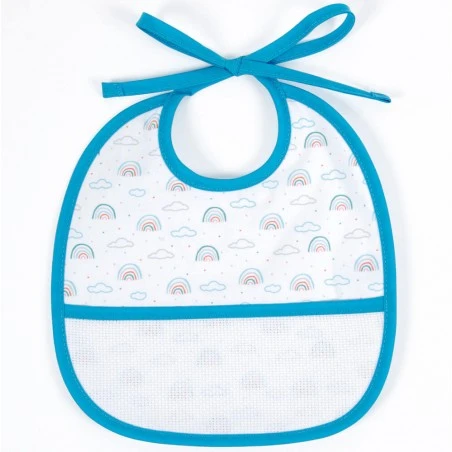 Babero Para Bordar Con Arcoíris - DMC 3 Babero Para Bordar Con Arcoíris - DMC