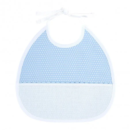 Babero Para Bordar Con Lunares - DMC 3 Babero Para Bordar Con Lunares - DMC