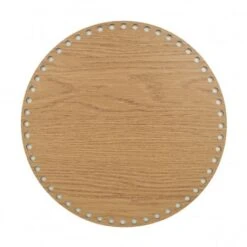 Base Circular De Madera De Roble - Durable