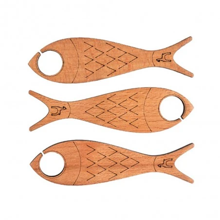 Bobinas En Forma De Pez De Madera - Pony 4 Bobinas En Forma De Pez De Madera - Pony - Imagen 2