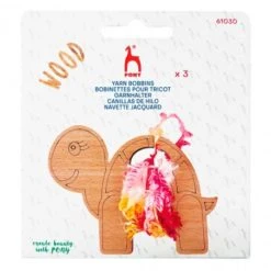 Bobinas En Forma De Tortuga De Madera - Pony