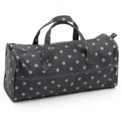 Bolsa De Labores - Charcoal Polka Dot