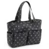 Bolsa De Labores De PVC - Charcoal Polka Dot -Las Tijeras Magicas Tienda bolsa de labores de pvc charcoal polka dot