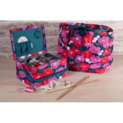 Bolsa De Mano Para Labores - Modern Floral -Las Tijeras Magicas Tienda bolsa de mano para labores modern floral 2