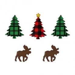 Botones Cabaña Navideña - Dress It Up