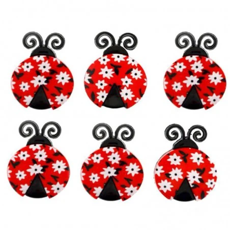 Botones Ladybug Love - Dress It Up 3 Botones Ladybug Love - Dress It Up