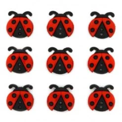 Botones Sew Cute Ladybugs - Dress It Up