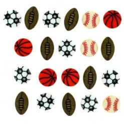 Botones Tiny Sports Equipment - Dress It Up