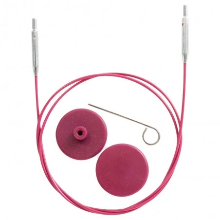 Cable Fijo De Acero Inoxidable Para Agujas Intercambiables - KnitPro 3 Cable Fijo De Acero Inoxidable Para Agujas Intercambiables - KnitPro