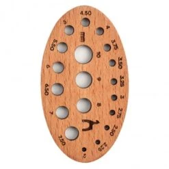 Calibre Medidor De Agujas Ovalado De Madera - Pony