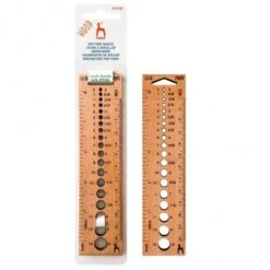 Calibre Medidor De Agujas Rectangular De Madera - Pony