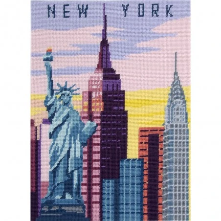 Cañamazo Impreso - New York - DMC 4 Cañamazo Impreso - New York - DMC - Imagen 2