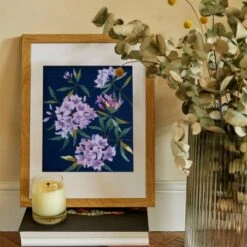 Cañamazo Penélope Impreso Rhododendrons - DMC -Las Tijeras Magicas Tienda canamazo penelope impreso rhododendrons dmc 2