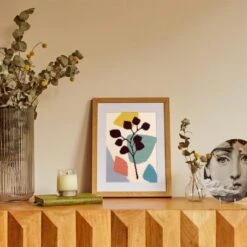 Cañamazo Penélope Impreso Vegetal Abstrait - DMC -Las Tijeras Magicas Tienda canamazo penelope impreso vegetal abstrait dmc 2