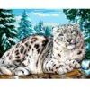 Cañamazo Royal Paris - Snow Leopard - Anchor 2 Cañamazo Royal Paris - Snow Leopard - Anchor -Las Tijeras Magicas Tienda canamazo royal paris snow leopard anchor