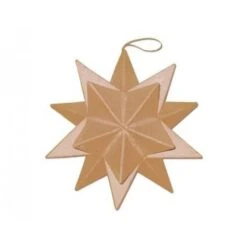 Colgante De Papel Maché - Estrella Puntas