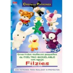 Divertidos Muñecos Pequeños De Fieltro Modelable Con Aguja Filzies