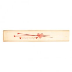 Estuche De Madera Para Agujas De Tricot