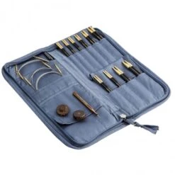 Estuche Para Agujas Circulares Intercambiables - Ajrak - Lantern Moon -Las Tijeras Magicas Tienda estuche para agujas circulares intercambiables ajrak lantern moon 2