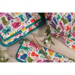 Estuche Para Agujas De Tejer Y Ganchillos - Cats -Las Tijeras Magicas Tienda estuche para agujas de tejer y ganchillos cats 3