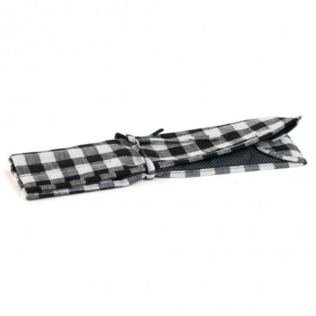 Estuche Para Agujas De Tricotar - Monochrome Gingham 3 Estuche Para Agujas De Tricotar - Monochrome Gingham