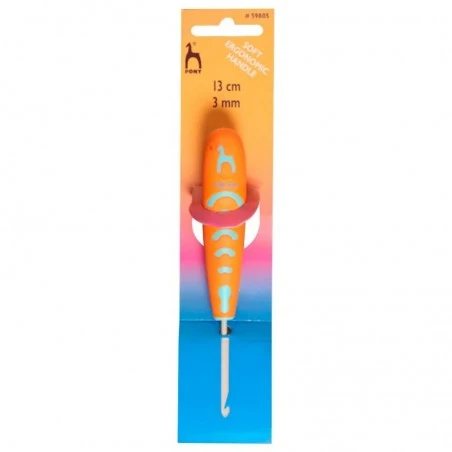 Ganchillos De Aluminio 13 Cm Con Mango Ergonómico - Pony 3 Ganchillos De Aluminio 13 Cm Con Mango Ergonómico - Pony