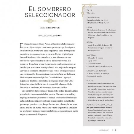 Harry Potter: Ganchillo Mágico: El Libro Oficial De Patrones De Ganchillo De Harry Potter 7 Harry Potter: Ganchillo Mágico: El Libro Oficial De Patrones De Ganchillo De Harry Potter - Imagen 5