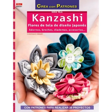 Kanzashi, Flores De Tela De Diseño Japonés 3 Kanzashi, Flores De Tela De Diseño Japonés