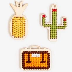 Kit Accesorios De Madera Tropical Para Bordado -DMC