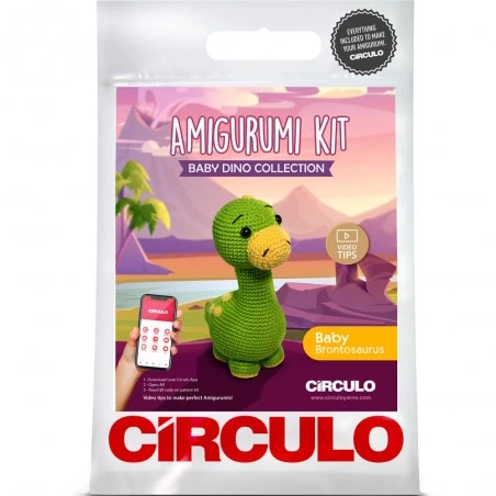 Kit Amigurumi Brontosaurus - Circulo 3 Kit Amigurumi Brontosaurus - Circulo