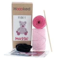 Kit Amigurumi Cerdita Maggie - Hoooked -Las Tijeras Magicas Tienda kit amigurumi cerdita maggie hoooked 4