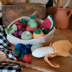 Kit Amigurumi Cesta De Frutas - Hoooked