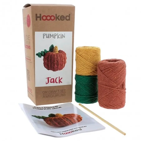 Kit Amigurumi Halloween Calabaza Jack - Hoooked 5 Kit Amigurumi Halloween Calabaza Jack - Hoooked - Imagen 3