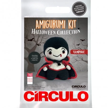 Kit Amigurumi Halloween Vampiro - Circulo 3 Kit Amigurumi Halloween Vampiro - Circulo