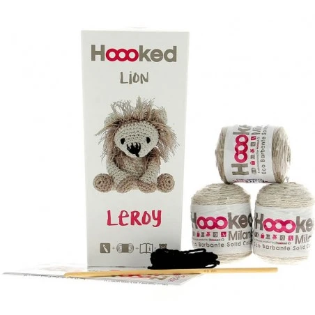 Kit Amigurumi León Leroy - Hoooked 4 Kit Amigurumi León Leroy - Hoooked - Imagen 2