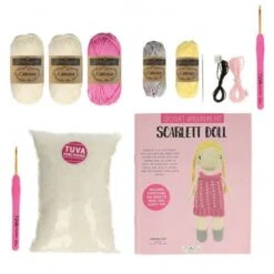 Kit Amigurumi Muñequita Scarlett -Las Tijeras Magicas Tienda kit amigurumi munequita scarlett 2