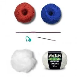 Kit Amigurumi - Cohete - Círculo -Las Tijeras Magicas Tienda kit amigurumi nave espacial circulo 3