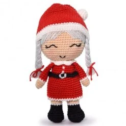 Kit Amigurumi Navidad - Mrs. Claus - Círculo -Las Tijeras Magicas Tienda kit amigurumi navidad mrs claus circulo 1
