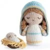 Kit Amigurumi Navidad - Virgen María Y Niño Jesús - Rosários4