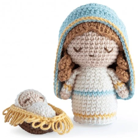 Kit Amigurumi Navidad - Virgen María Y Niño Jesús - Rosários4 3 Kit Amigurumi Navidad - Virgen María Y Niño Jesús - Rosários4