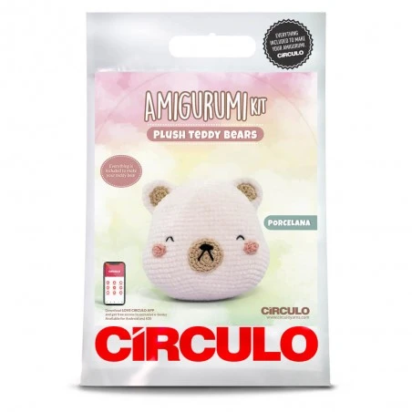 Kit Amigurumi Oso De Porcelana - Círculo 3 Kit Amigurumi Oso De Porcelana - Círculo